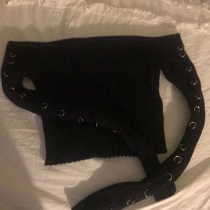 Long sleeve crop top